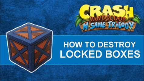 nsane trilogy how to break metal boxes|breaking metal boxes in crash.